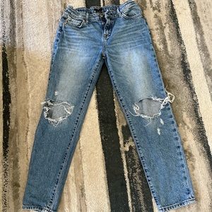 Blue Forever 21 baggy ripped jeans kids